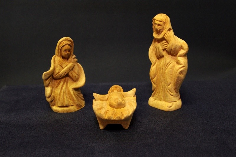 Figuren für Weihnachtskrippe   Maria, Josef und Jesus